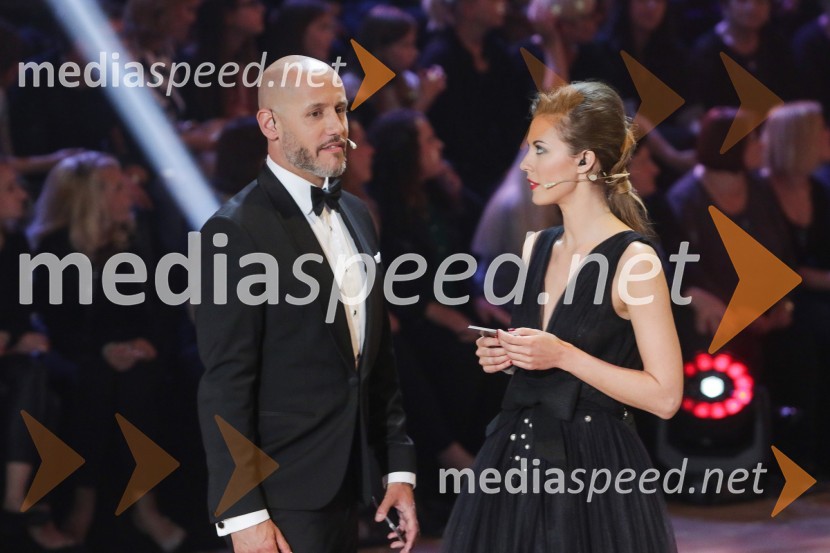  Peter Poles, televizijski voditelj;  Tara Zupančič, voditeljicaZvezde plešejo, osma oddaja