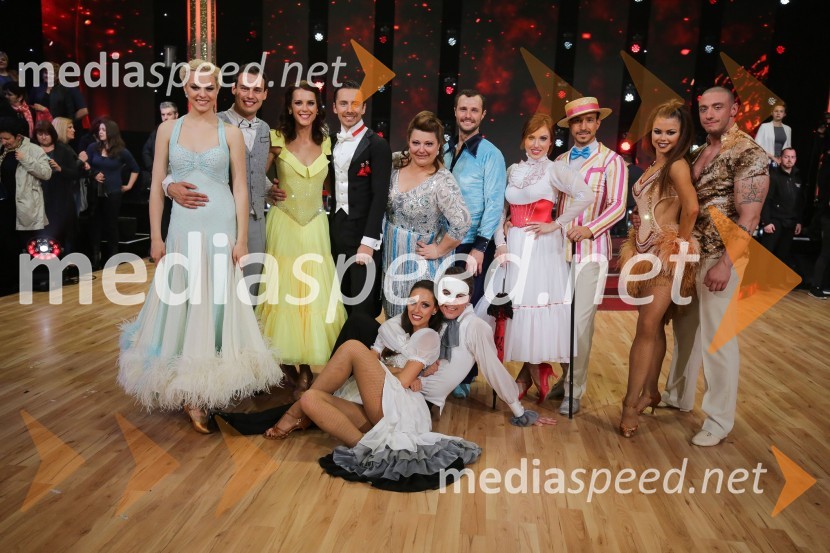  Tadeja Pavlič, plesalka;  Dejan Vunjak, glasbenik;  Nuša Lesar, novinarka in voditeljica;  Andrej Rebula, plesalec;  Lejna Karić Lubarda, plesalka;  Urška Vučak,  igralka;  Igor Štamulak, igralec;  Jernej Brenholc, plesalec;  Maja Martina Merljak, igralka;  Miha Perat, plesalec;  Martina  Plohl, plesalka;  Denis Porčič – Chorchyp, glasbenikZvezde plešejo, osma oddaja