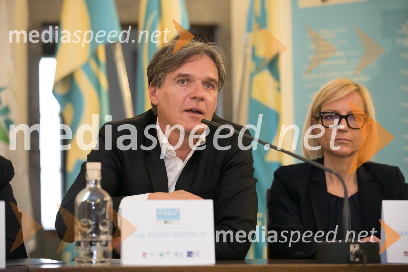 mag. David Kastelic, predsednik uprave, Zavarovalnica Sava. d.d.; mag. Diana Horvat,  direktorica sektorja za trženje Energetika Ljubljana d.o.o.Novinarska konferenca Festivala Ljubljana