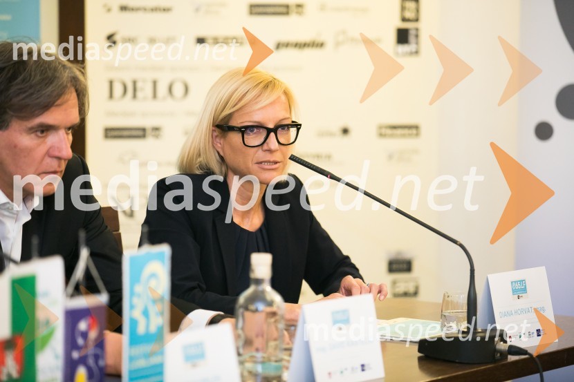 mag. David Kastelic, predsednik uprave, Zavarovalnica Sava. d.d.; mag. Diana Horvat,  direktorica sektorja za trženje Energetika Ljubljana d.o.o.Novinarska konferenca Festivala Ljubljana