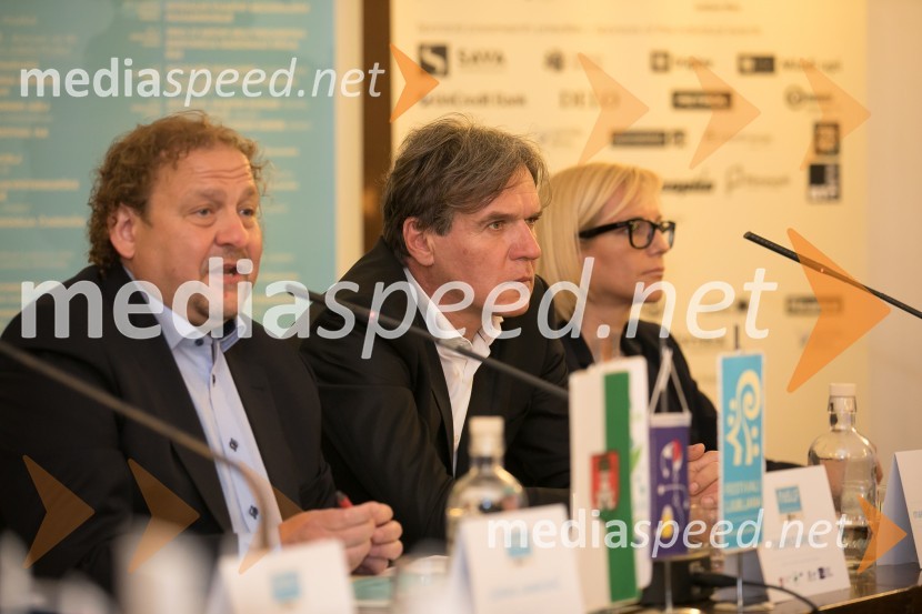  Darko  Brlek, direktor, Festival Ljubljana; mag. David Kastelic, predsednik uprave, Zavarovalnica Sava. d.d.; mag. Diana Horvat,  direktorica sektorja za trženje Energetika Ljubljana d.o.o.Novinarska konferenca Festivala Ljubljana