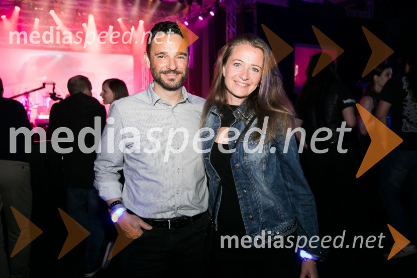  Danilo Ferjančič, generalni direktor Porsche Slovenija d.o.o;  Polona FerjančičVolkswagen rocks, zaključni koncert