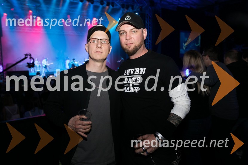  Primož  Benko, glasbenik, član skupine Siddharta;  Tomi Meglič, glasbenik, pevec skupine SiddhartaVolkswagen rocks, zaključni koncert