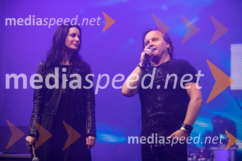  Jana Morelj, radijska in TV voditeljica;  Matjaž Jelen, pevec, skupina Šank RockVolkswagen rocks, zaključni koncert