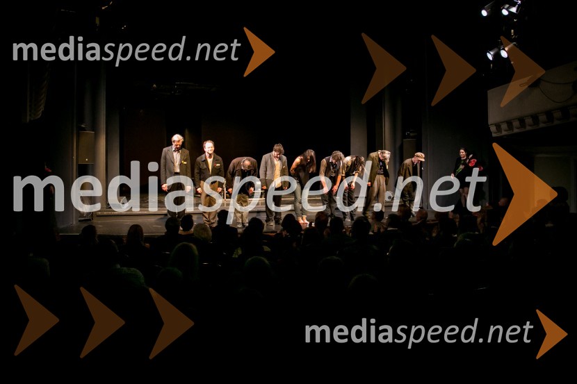  Branko Završan, igralec in dobitnik Večerove nagrade;  Damjan M. Trbovc, igralec;  Igor Žužek, igralec;  Andrej Murenc, igralec;  Minca Lorenci, igralka;  Vojko Belšak, igralec;  Petja Labović, igralec;  Aljoša Koltak, igralec;  David Čeh, igralecNebeški odred, premiera predstave