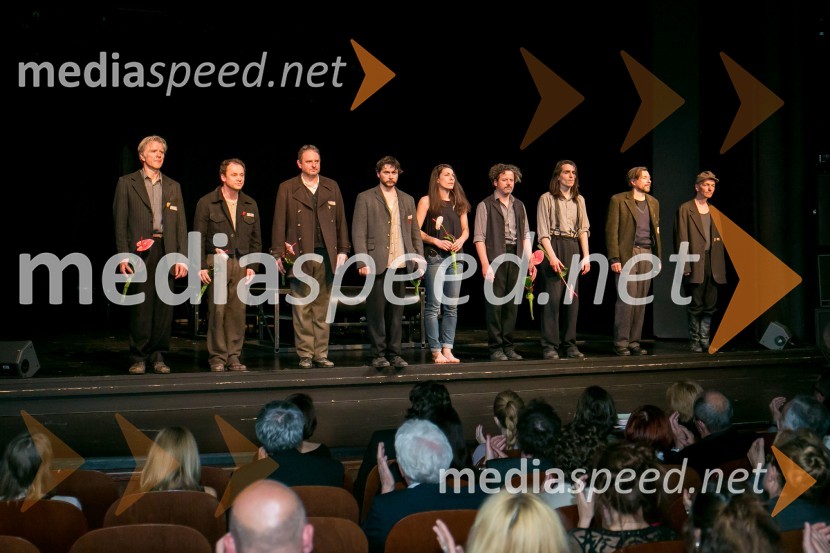  Branko Završan, igralec in dobitnik Večerove nagrade;  Damjan M. Trbovc, igralec;  Igor Žužek, igralec;  Andrej Murenc, igralec;  Minca Lorenci, igralka;  Vojko Belšak, igralec;  Petja Labović, igralec;  Aljoša Koltak, igralec;  David Čeh, igralecNebeški odred, premiera predstave