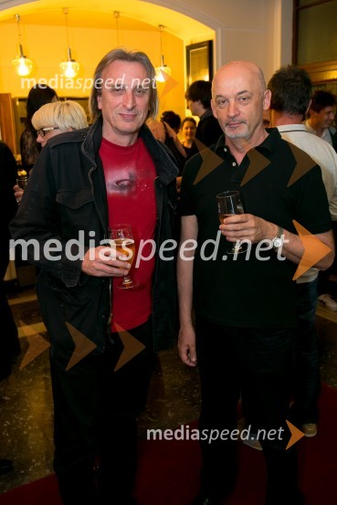  Matjaž Zupančič, režiser; dr. Borut Smrekar, svetovalec uprave SLG CeljeNebeški odred, premiera predstave