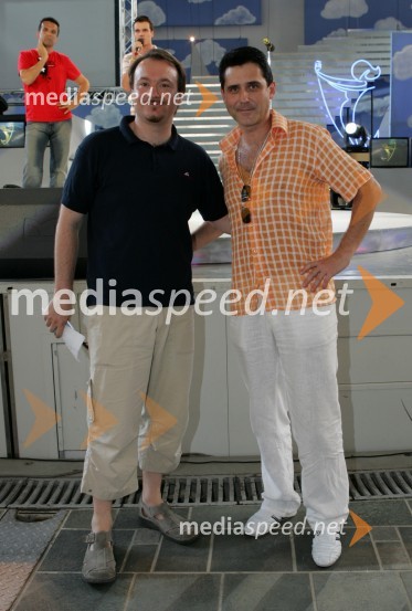 Direktor Avditorija Portorož Partik Greblo in Stojan Auer, RTV NetMelodije morja in sonca