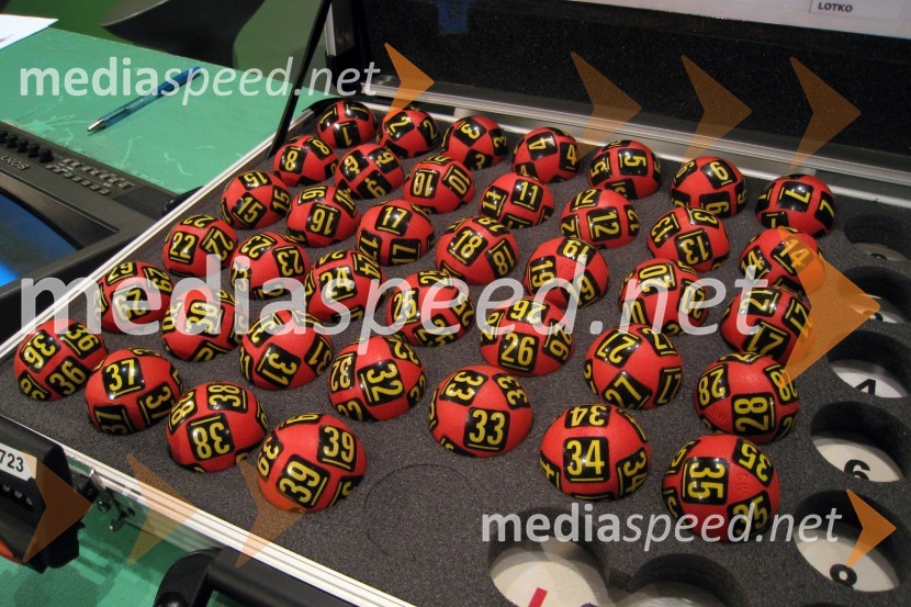 Loterijske krogliceŽrebanje rekordne loto evro sedmice