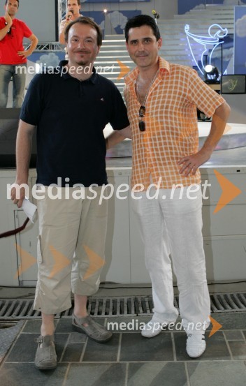 Direktor Avditorija Portorož Partik Greblo in Stojan Auer, RTV NetMelodije morja in sonca