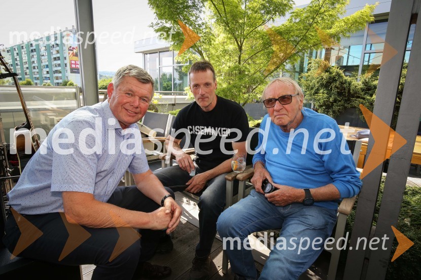  Boris Kopitar, pevec;  ... ;  Tone Fornezzi - Tof, novinarPredstavitev novega člana skupine Čuki, Miha Novak