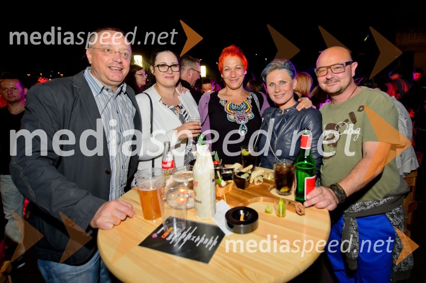  Igor Selan, novinar;  Jasmina Holc;  Lara Lah;  Ana  Praznik, moderatorka, Radio Center;  Marine Orsini Ursić, pravnikPirati s Karibov otvorili MARIBOX