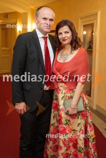  Gregor Šmuc, Filitheo, d.o.o.; mag. Sonja  Šmuc, izvršna direktorica Združenja ManagerManagerski večer v Operi