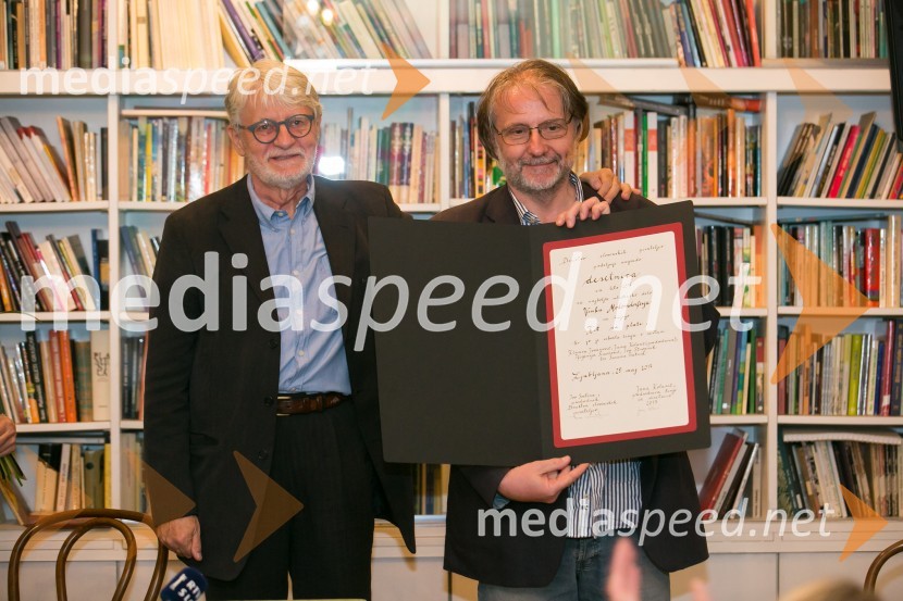  Ivo Svetina, pisatelj;  Vinko Möderndorfer, pisatelj, pesnik, režiser, dramatikDesetnico 2017 je prejel Vinko Möderndorfer