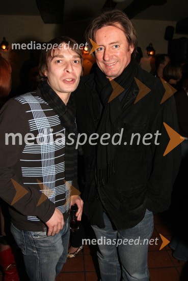 Anton Bogov, baletnik in Vladimir Rukavina Gogo, direktor Narodnega doma Maribor10. obletnica lokala Patricks Pub