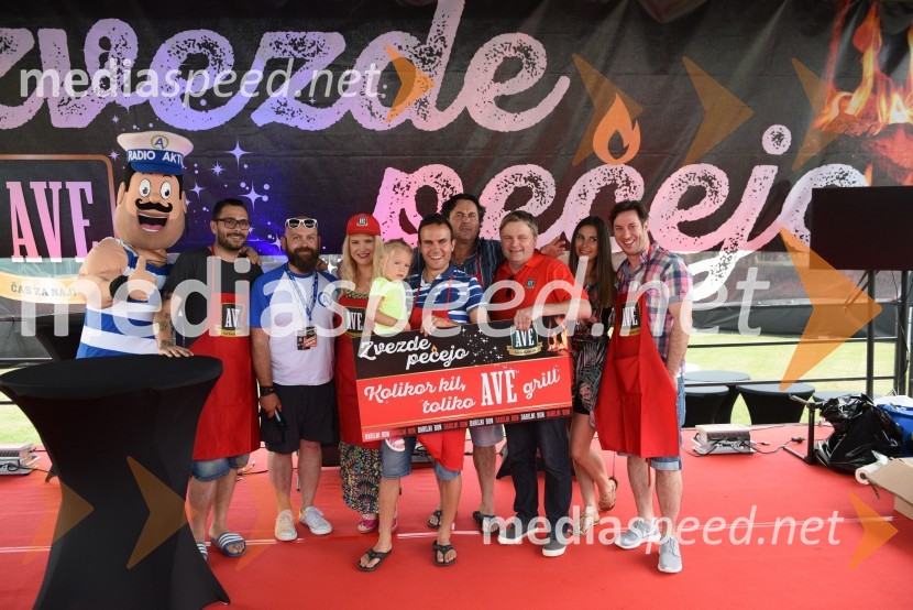  Jani Jugovic, kuharski mojster;  Grega Javornik, radijski voditelj, radio Aktual;  Danica Lovenjak, novinarka;  Jernej Damjan, smučarski skakalec;  Jernej Kuntner, igralec;  ... ;  ... ;  Jan Bučar, igralecAktualov koncert in največja Roštiljada v Sloveniji