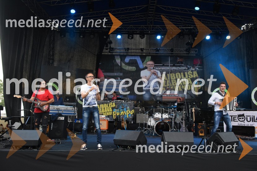  Goran Vasiljević, skupina Mambo Kings;  Rusmir  Bošnjak, član skupine Mambo Kings;  ... Aktualov koncert in največja Roštiljada v Sloveniji