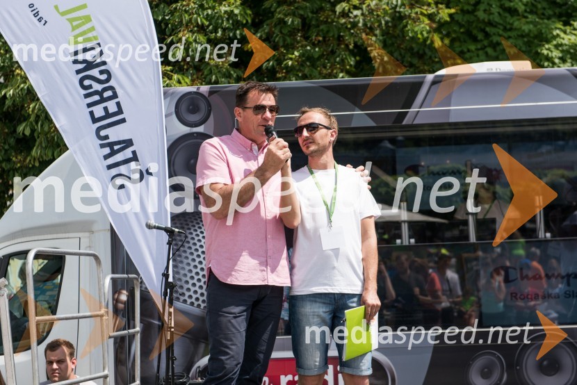  Roman  Moškotevc, direktor Radio Štajerski val;  Kristijan  Šmid, radijski voditelj, Štajerski val1. Afroditin tek