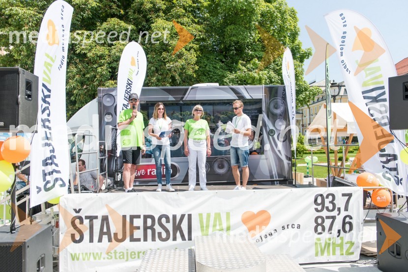  Iztok Zorin,  direktor tehnoloških procesov Kozmetike Afrodita;  Katja Žvikart, radijska voditeljica, Štajerski val;  Danica Zorin Mijošek, direktorica in ustanoviteljica podjetja Kozmetika Afrodita;  Kristijan  Šmid, radijski voditelj, Štajerski val1. Afroditin tek
