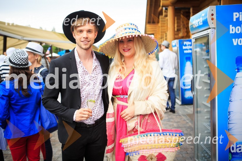  Tilen Grah, Mister Slovenije 2016;  Danica Lovenjak, novinarkaZvezde pod klobuki 2017