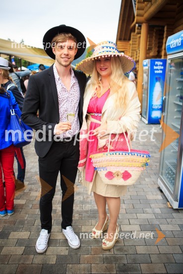  Tilen Grah, Mister Slovenije 2016;  Danica Lovenjak, novinarkaZvezde pod klobuki 2017