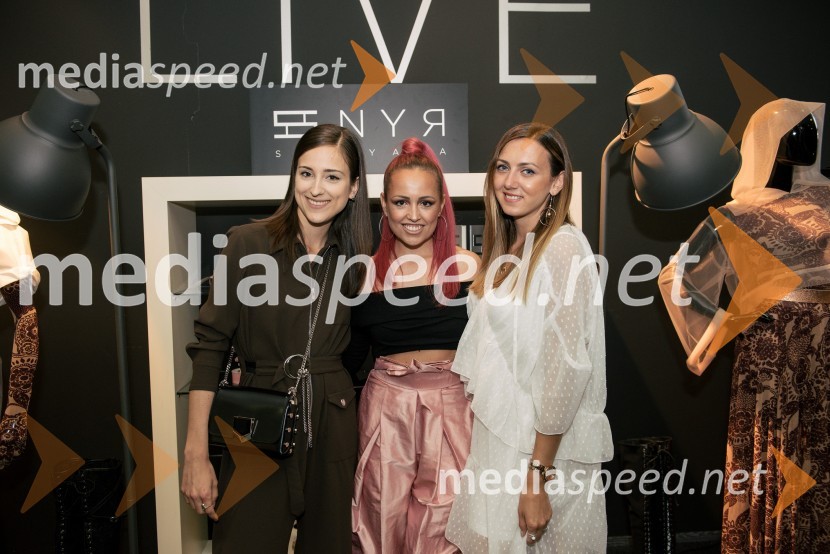  Tesa Jurjaševič, blogerka in stilistka revije GRAZIA;  Nina Šušnjara, modna oblikovalka, solastnica in kreativna direktorica znamke Susnyara;  ... Predstavitev kolekcije Nine Šušnjara, SNYR FEMINA