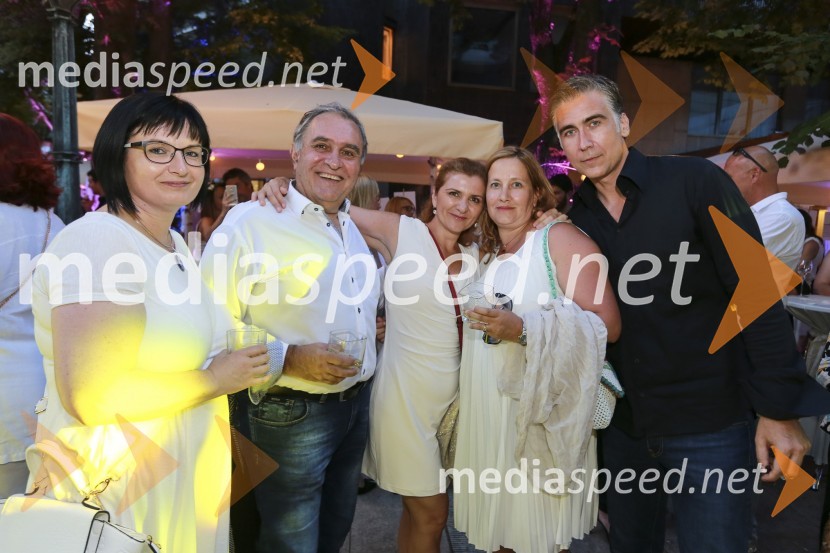  Nataša  Luša, prokuristka, Delo d.o.o.;  Bojan Budja, odgovorni urednik dnevnika Slovenske novice ;  Dolores Podbevšek, direktorica marketinga in PR, Delo d.o.o.; mag. Irma Gubanec, direktorica, Delo, d.o.o.;  Jan Plestenjak, pevecVIP druženje pod zvezdami  z revijo Suzy