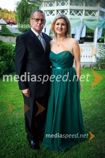  Bojan Brank, predsednik Lions kluba Ljubljana Iliria;  Aleksandra BrankKresna noč 2017