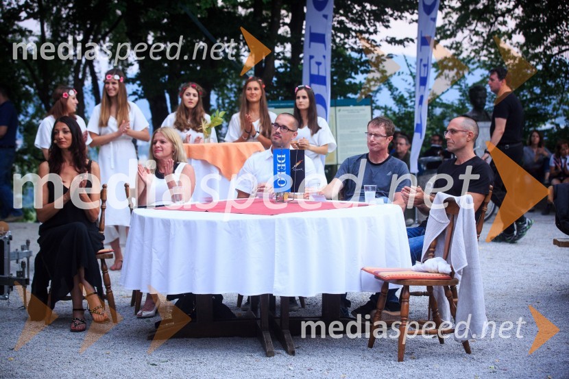  Vesna Milek, novinarka in publicistka;  Mojca Kumerdej, pisateljica, filozofinja in publicistka;  Tomo  Podstenšek, pisatelj;  Tadej  Golob, pisatelj;  Gašper Kralj, pisateljDobitnik Delove nagrade kresnik 2017 je Goran Vojnović