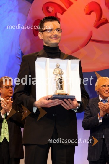 Marjan Šarec, imitator v oddaji Hri-bar in prvi Vitez dobre volje 2008Parada humorja 2008