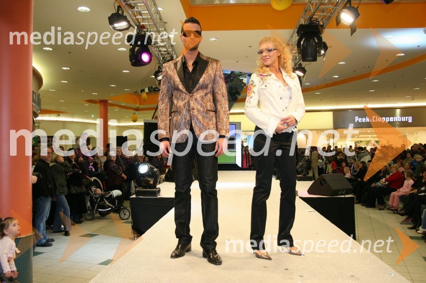 Gašper Grošelj, maneken in ...Modna revija Simply the best v Europarku