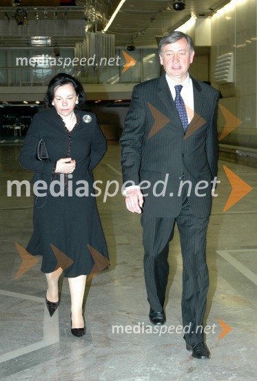 Dr. Danilo Türk, predsednik Republike Slovenije in soproga Barbara Miklič TürkNeskončnost je večnost: slovo plesalcev Andreja Škufce in Katarine Venturini