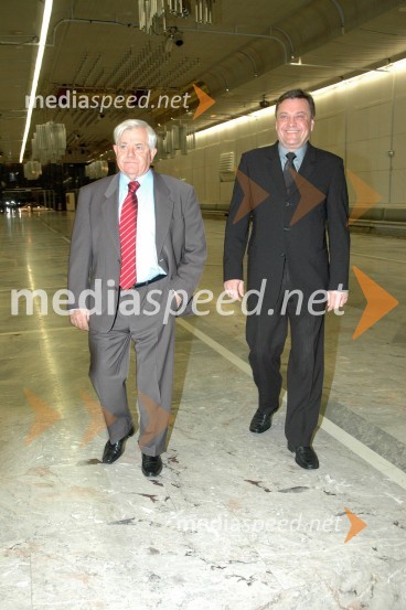 Milan Kučan, nekdanji predsednik RS in Zoran Jankovič, župan LjubljaneNeskončnost je večnost: slovo plesalcev Andreja Škufce in Katarine Venturini