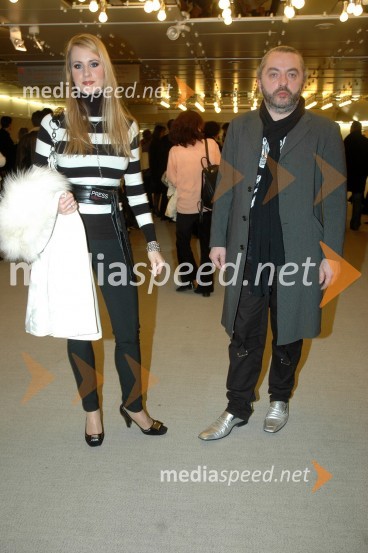 Nejka Zhembrowsky, manekenka in Milan Gačanovič, stilistNeskončnost je večnost: slovo plesalcev Andreja Škufce in Katarine Venturini