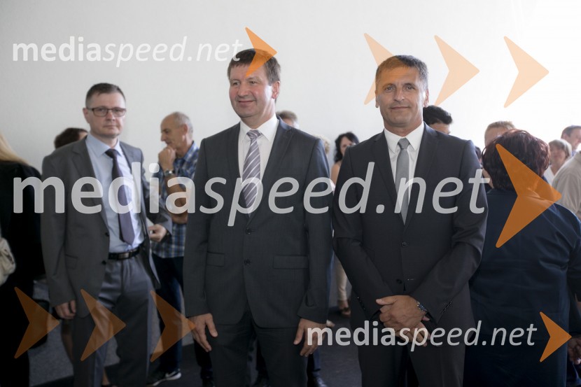 mag. Branko Kidrič, župan, Občina Rogaška Slatina;  Cvetko  Sršen, direktor poslovne enote Celje,  Pošta SlovenijeOdprtje novih dostavnih prostorov pošte Rogaška Slatina