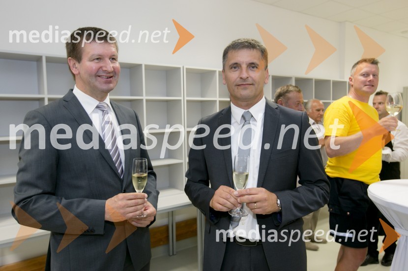 mag. Branko Kidrič, župan, Občina Rogaška Slatina;  Cvetko  Sršen, direktor poslovne enote Celje,  Pošta SlovenijeOdprtje novih dostavnih prostorov pošte Rogaška Slatina