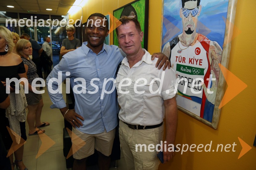  Alberto Luis Copello Cleger, slikar;  Andrej Okreša, novinarLikovna razstava Cuba & Slovenija