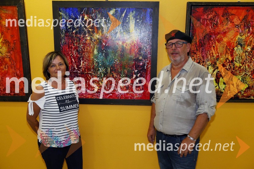  Irena Ferk, slikarka;  Rajko Ferk, slikarLikovna razstava Cuba & Slovenija