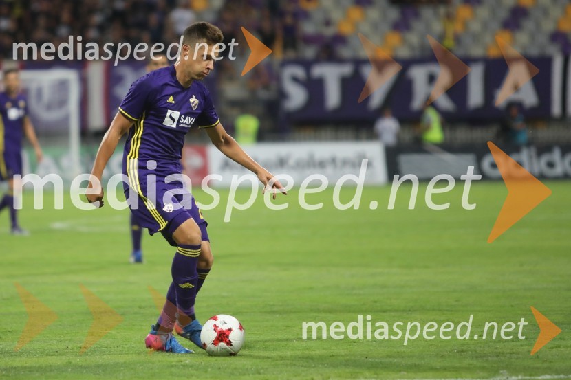  Matej Palčič, nogometaš, NK MariborMaribor – Zrinjski Mostar, nogometna tekma, kvalifikacije za Ligo prvakov