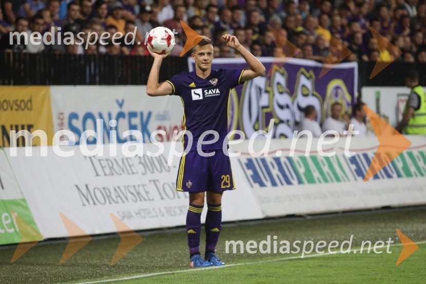  Matej Palčič, nogometaš, NK MariborMaribor – Zrinjski Mostar, nogometna tekma, kvalifikacije za Ligo prvakov