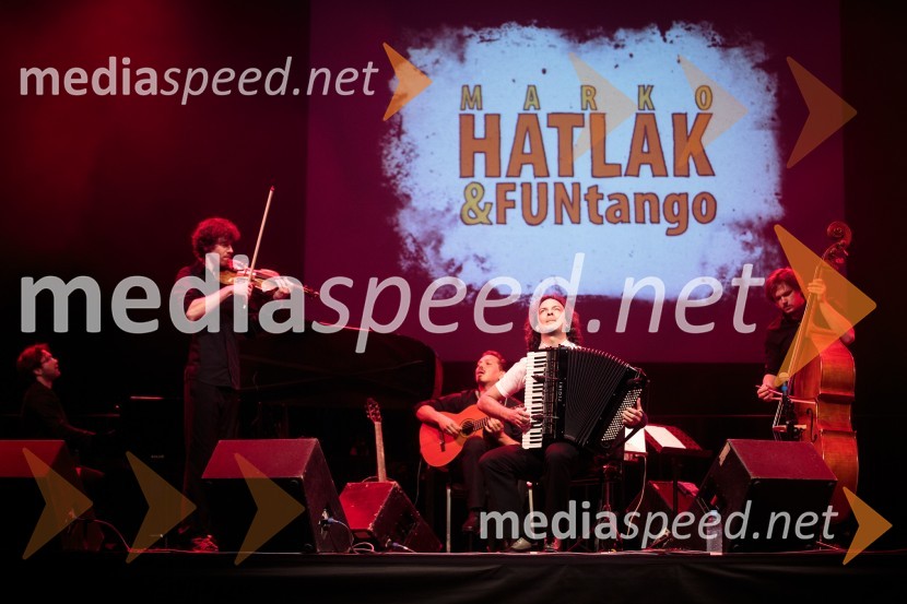  Jan Sever, pianist;  Dejan Gregorič, violinist;  Andrej Pekarovič, kitarist;  Marko Hatlak, glasbenik;  Jošt Lampret, glasbenikMarko Hatlak,  FUNtango in Iztok Mlakar, koncert