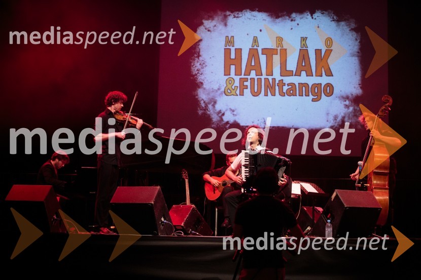  Jan Sever, pianist;  Dejan Gregorič, violinist;  Andrej Pekarovič, kitarist;  Marko Hatlak, glasbenik;  Jošt Lampret, glasbenikMarko Hatlak,  FUNtango in Iztok Mlakar, koncert