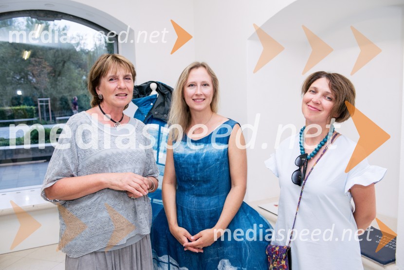  ... ;  Laura Murto, umetnica, učiteljica likovne umetnosti;  ... Modra roža in druge ptice, otvoritev razstave