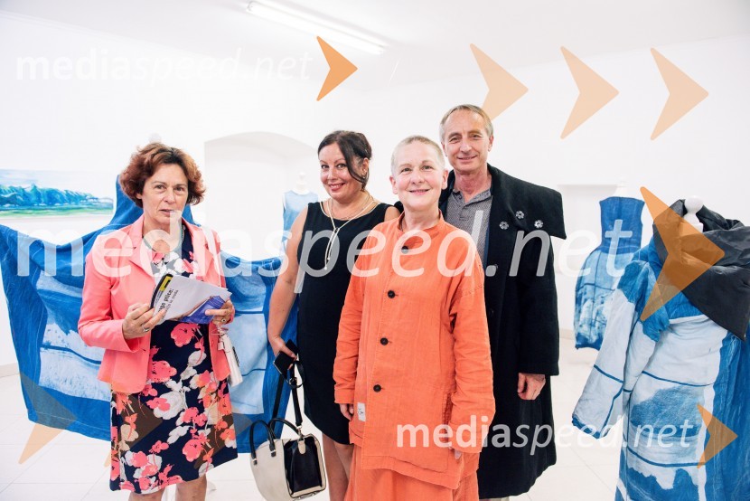  Štefanija L. Zlobec;  ... ;  Sabine Kaipainen, oblikovalka oblačil in profesionalna glasbenica;  ... Modra roža in druge ptice, otvoritev razstave