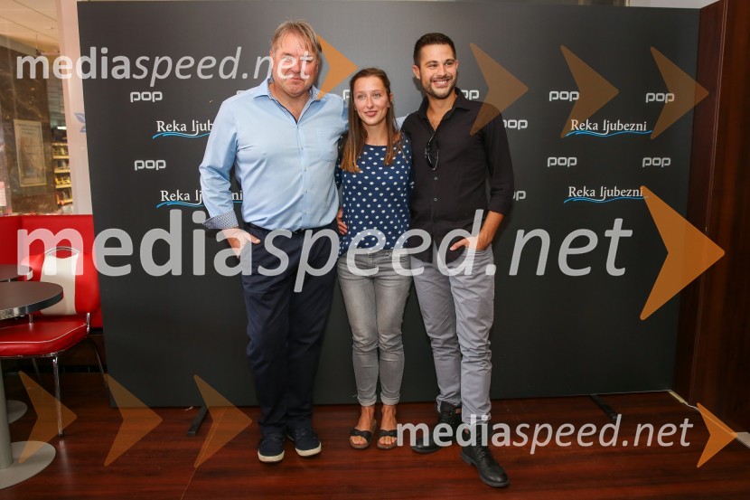  Jožef Ropoša, igralec;  Sara Gorše, igralka;  Tadej Pišek, igralecReka ljubezni, predpremiera slovenske serije