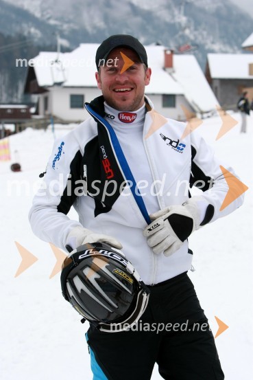 Rene Mlekuž, nekdanji smučarX-plosion of fun: Veleslalom slovenskih glasbenih zvezdnikov