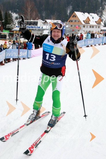 Gorazd Elvič - Gogi, športni novinar in član skupine Čudežna poljaX-plosion of fun: Veleslalom slovenskih glasbenih zvezdnikov