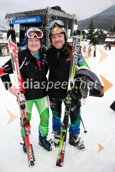 Gorazd Elvič - Gogi, športni novinar in član skupine Čudežna polja in  Milan Pečovnik - Pidži, pevecX-plosion of fun: Veleslalom slovenskih glasbenih zvezdnikov