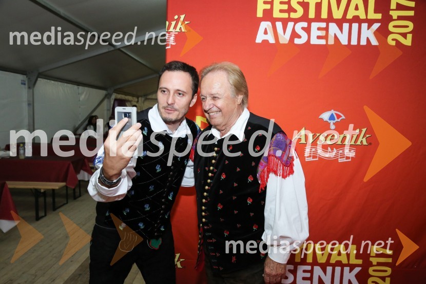  Blaž Švab, pevec, skupina Modrijani;  Alfi Nipič, pevecFestival Avsenik 2017, sobota