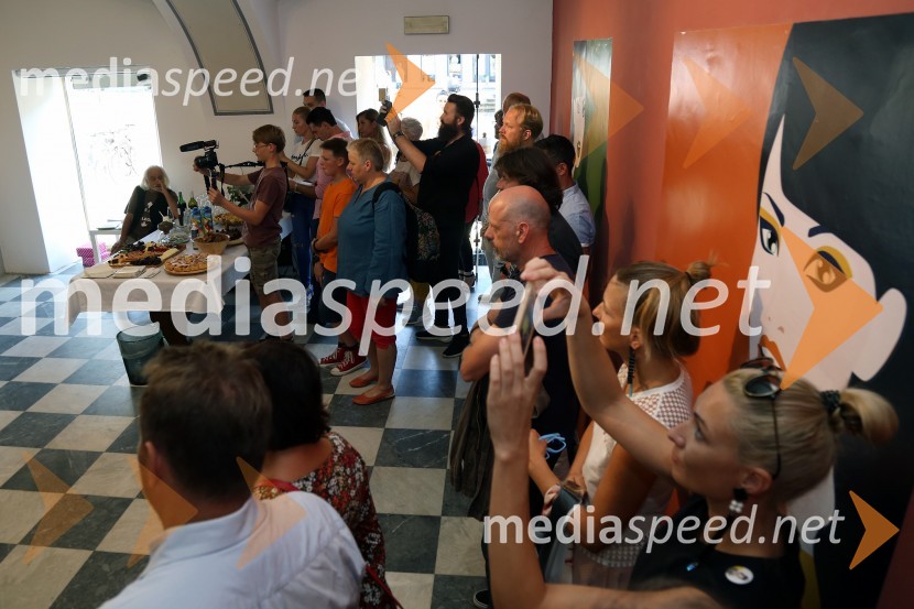 Otvoritev razstave digitalne ilustracije Mojce Krajnc